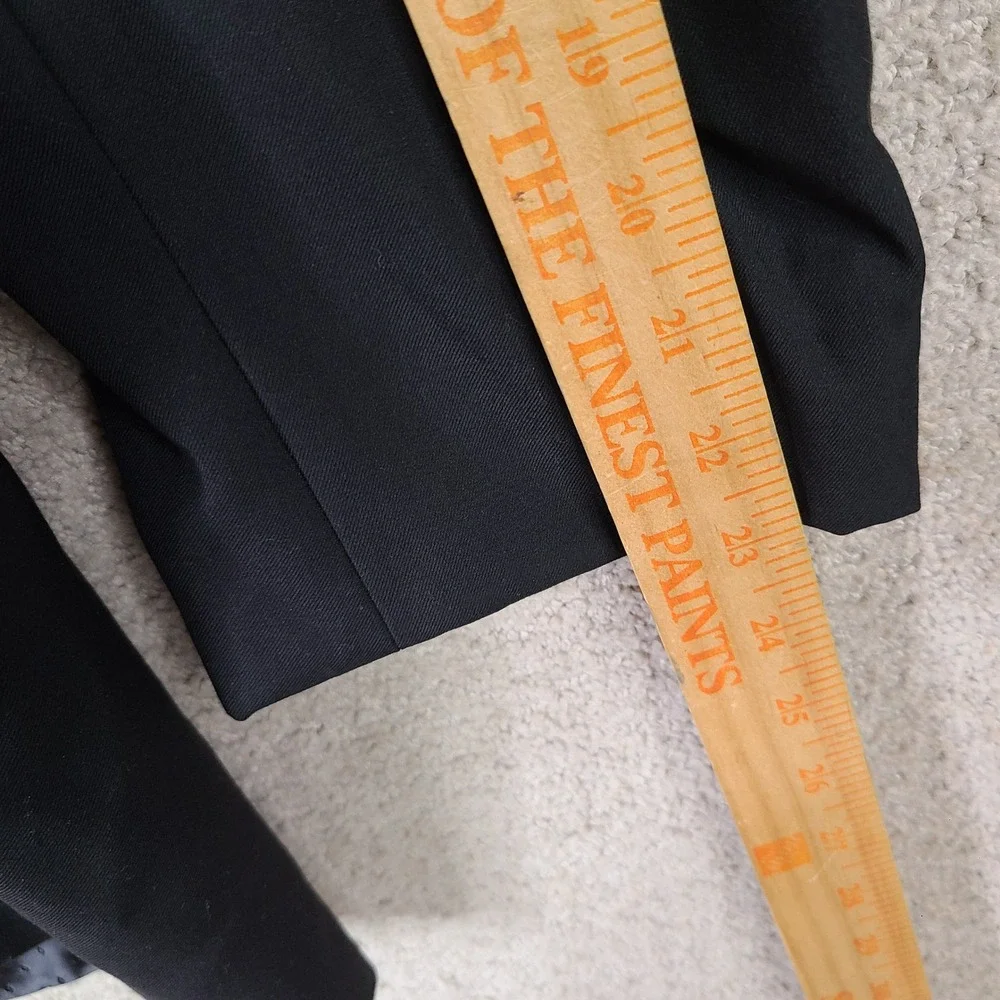 Caravelli Jacket Mens 46S Black Tuxedo Blazer Two Button Poly Viscose Formal